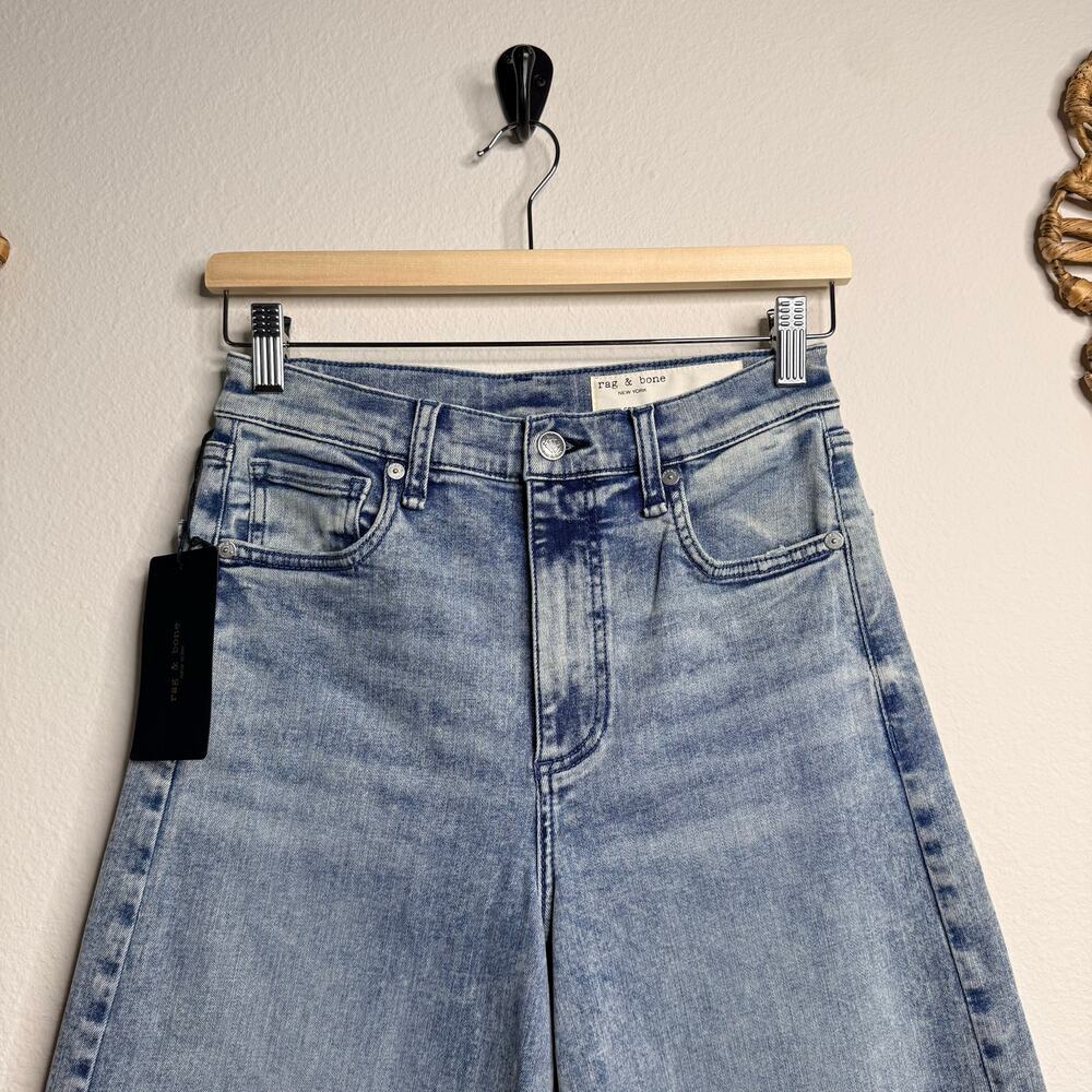 Rag & Bone wide-leg jeans crop ankle high-rise 26 - Picture 4 of 9